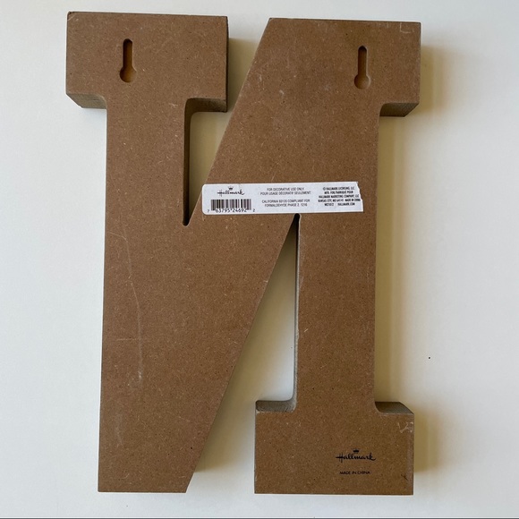 NWT HALLMARK LETTERS METAL INITIALS DECORATIVE SCALLOP SILVER DESIGN GRE… - Picture 5 of 12